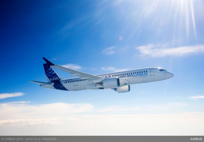 Archivo - A220-300 de Airbus.