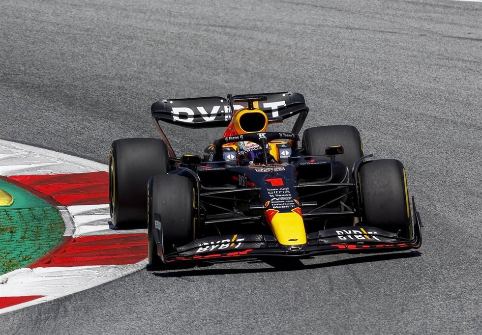 08 July 2022, Austria, Spielberg: Dutch Formula One driver Max Verstappen of team Red Bull Racing, drives during the first free practice session for the the Formula One Austrian Grand Prix, at the Red Bull Ring. Photo: Erwin Scheriau/APA/dpa
