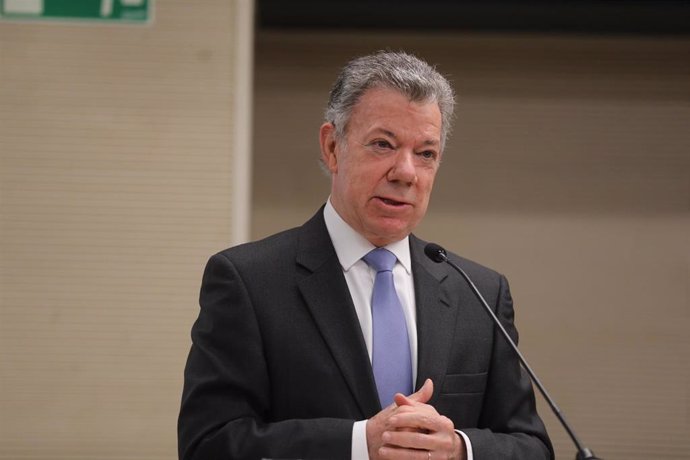 Archivo - El expresidente de Colombia y Premio Nobel de la Paz, Juan Manuel Santos.