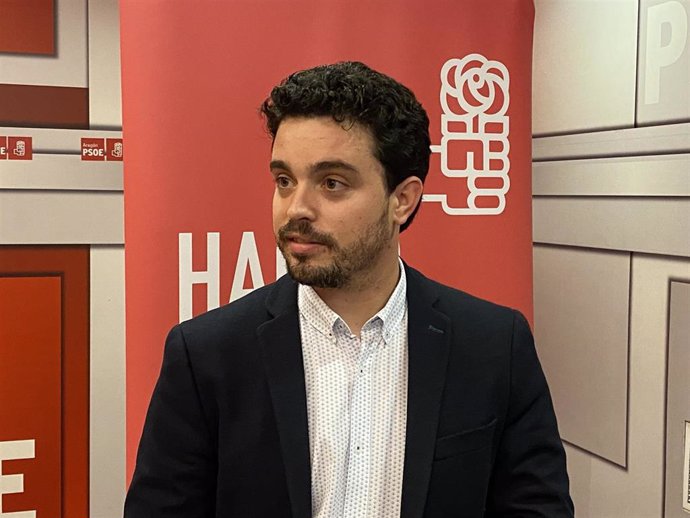 El secretario de Organización del PSOE Aragón, Darío Villagrasa.