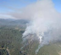 Declarado nivel 1 un fuego en Villanueva del Conde (Salamanca)