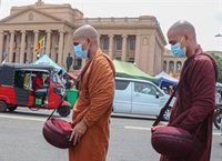 Líderes religiosos piden la dimisión del presidente de Sri Lanka