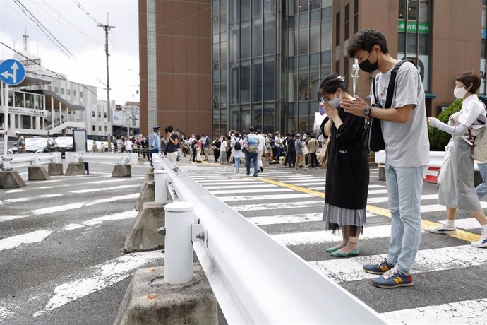 Memorial por el asesinato del exprimer ministro japonés Shinzo Abe 