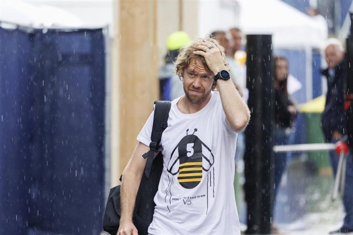 El piloto alemán Sebastian Vettel (Aston Martin)