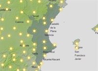 Domingo con temperaturas significativamente altas en la Comunitat, con máximas de hasta 36º en Ontinyent