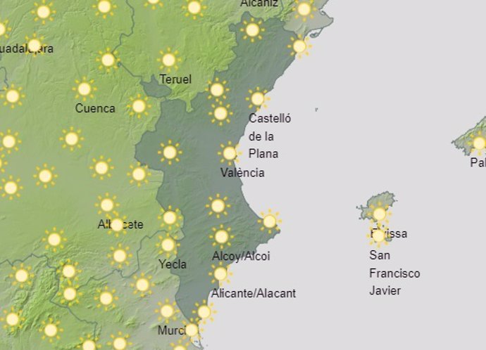 Predicción meteorológica del 10 de julio