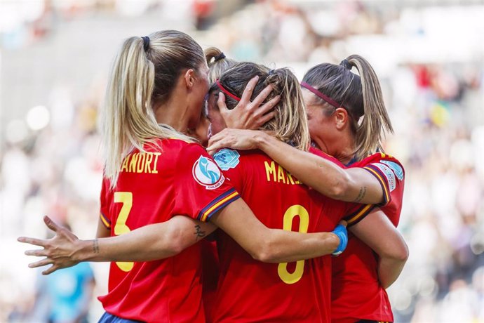 Jugadoras de la selección española femenina