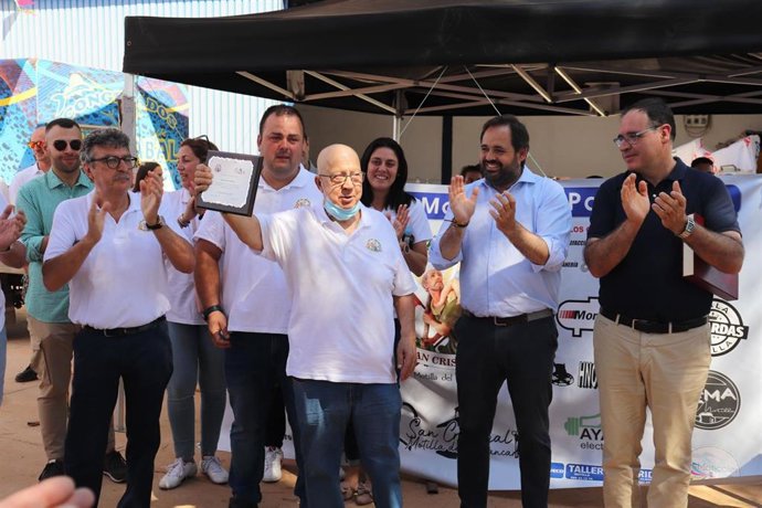 El presidente del Partido Popular de Castilla-La Mancha, Paco Núñez, en Motilla del Palancar