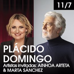 Plácido Domingo y Ainoa Arteta, juntos este lunes en Starlite