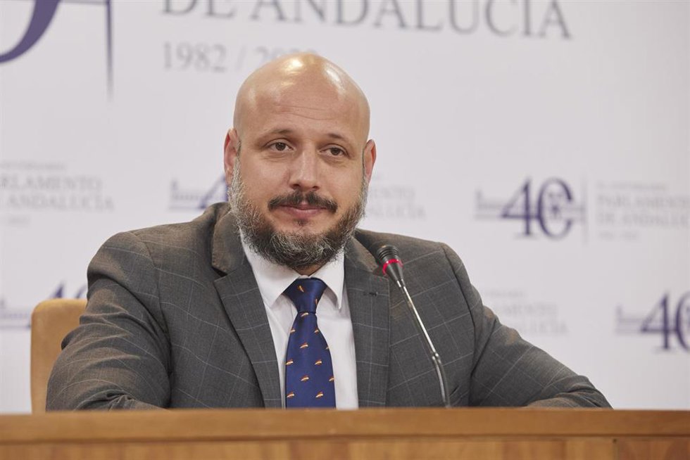 Archivo - El parlamentario andaluz de Vox Rodrigo Alonso, en una foto de archivo.