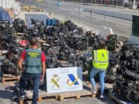 Intervenidas en el puerto de Algeciras (Cádiz) más de 200 toneladas de residuos contaminantes con destino a África