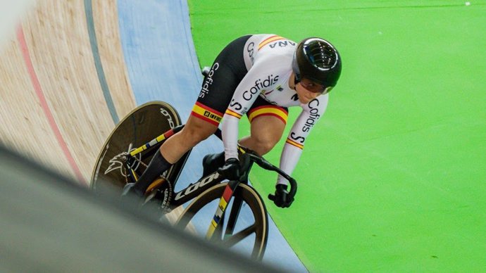 Erik Martorell en la cita de la Copa de las Naciones de ciclismo en pista de Cali (Colombia)