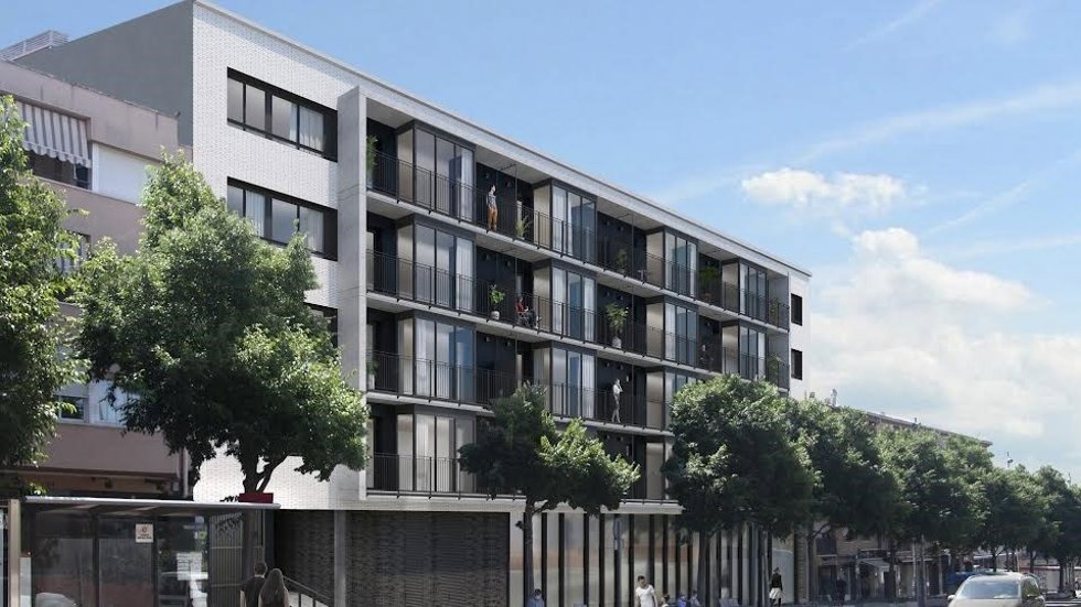 Render de la sexta promoción de Metrovacesa en Terrassa (Barcelona)