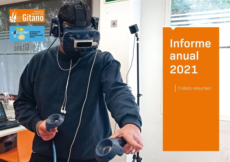 Portada del Informe anual 2021 de Fundación Secretariado Gitano.