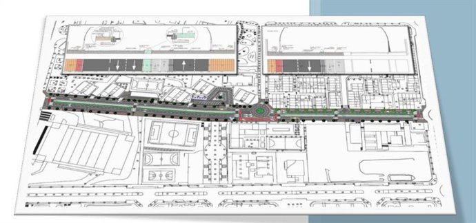 Proyecto de reordenación de la Ronda de la Pizarra de Cáceres