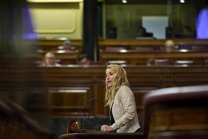 Archivo - La diputada de Cs en el Congreso de los Diputados, María Muñoz, interviene en un pleno en el Congreso 