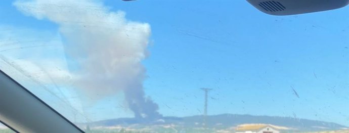 INCENDIO A LAS FALDAS DEL MONTE YERGA