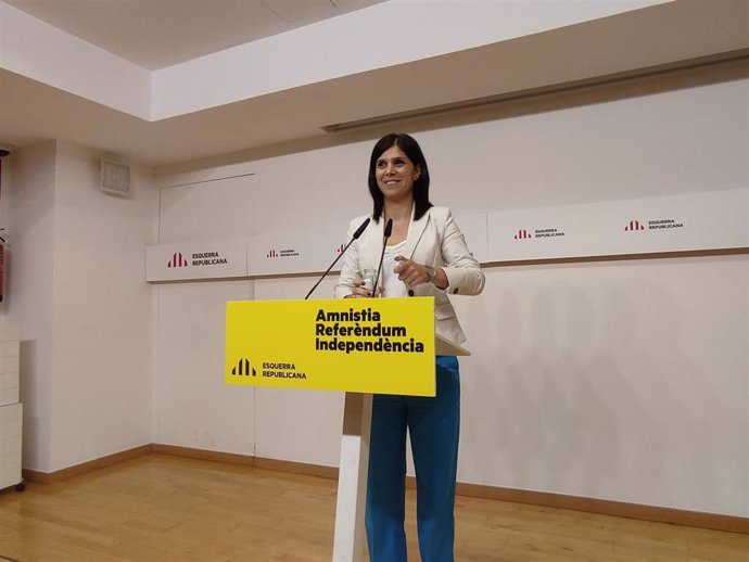 La secretaria general adjunta y portavoz de ERC, Marta Vilalta.