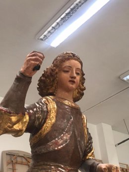 Restauración de la escultura