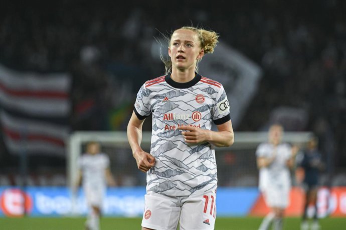 Archivo - La delantera Lea Schuller no podrá enfrentarse a España en la Eurocopa femenina por COVID-19.