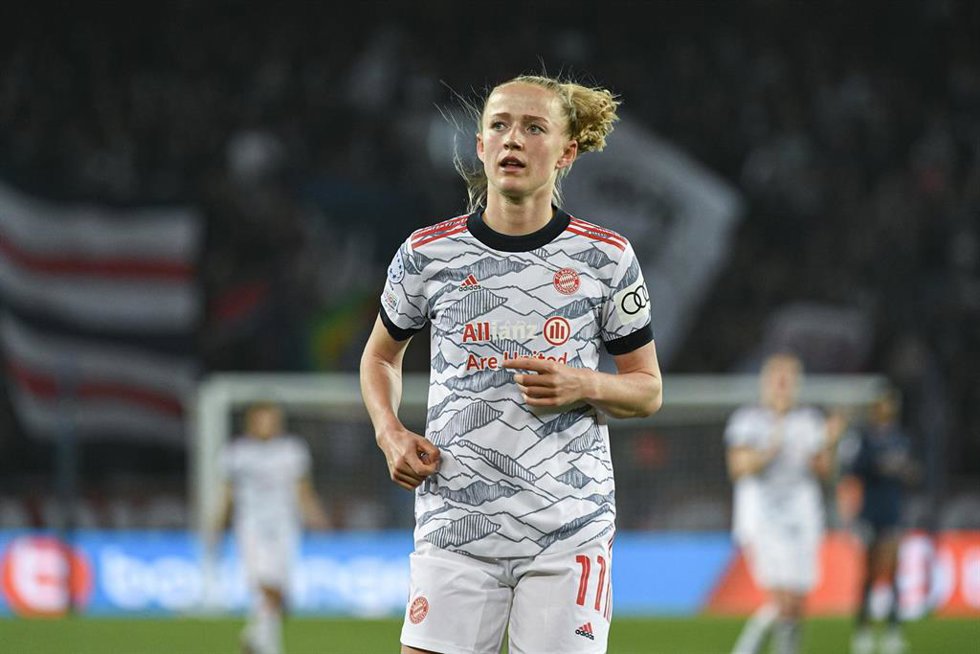 Archivo - La delantera Lea Schuller no podrá enfrentarse a España en la Eurocopa femenina por COVID-19.