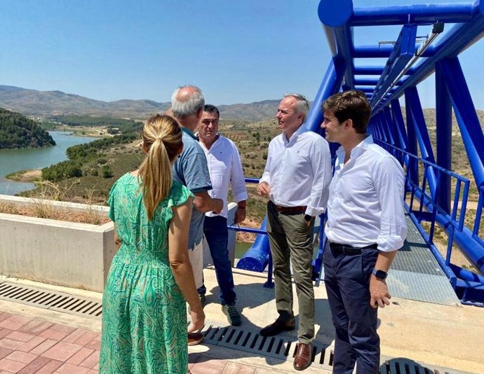 El presidente del PP aragonés, Jorge Azcón, visita la Comarca de Valdejalón