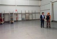 El alcalde de Huesca visita el CRTI, que será la sede del Centro de Formación 'Huesca por el Cine'
