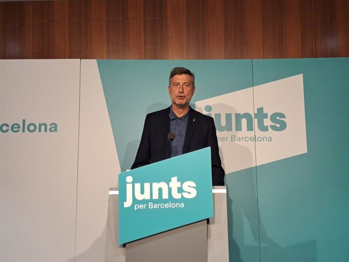 El portaveu de Junts a l'Ajuntament de Barcelona, Jordi Martí