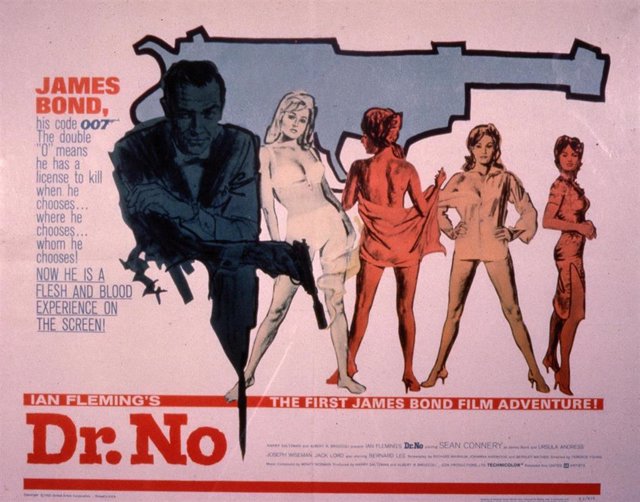 Cartel de 'Agente 007 contra el dr. No', primera película de James Bond
