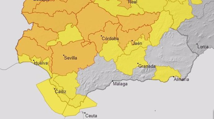 Avisos por altas temperaturas activos en Andalucía este martes 12 de julio de 2022