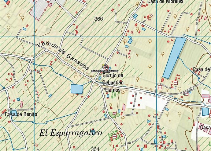 Lugar en el que tuvo lugar el suceso, en el mapa