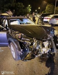 Detenido tras chocar con una decena de coches en una calle de Collado Villalba
