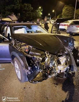 Detenido tras chocar con una decena de coches en una calle de Collado Villalba