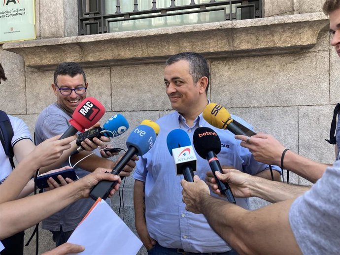 El portavoz de Élite Taxi, Tito Álvarez