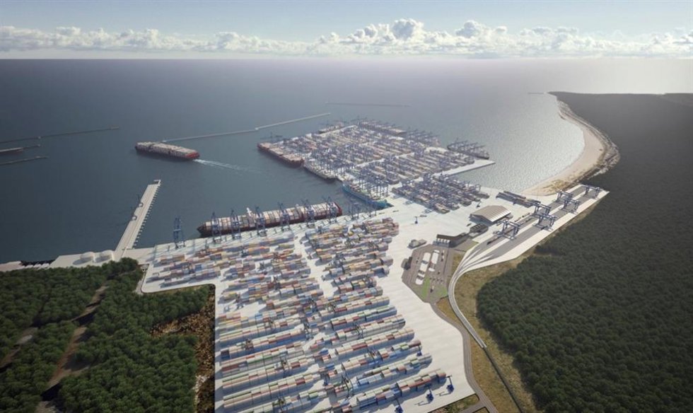 Terminal portuaria en Polonia