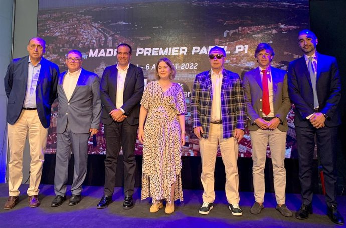 Foto de familia durante la presentación de la primera edición del 'Madrid Premier Padel'
