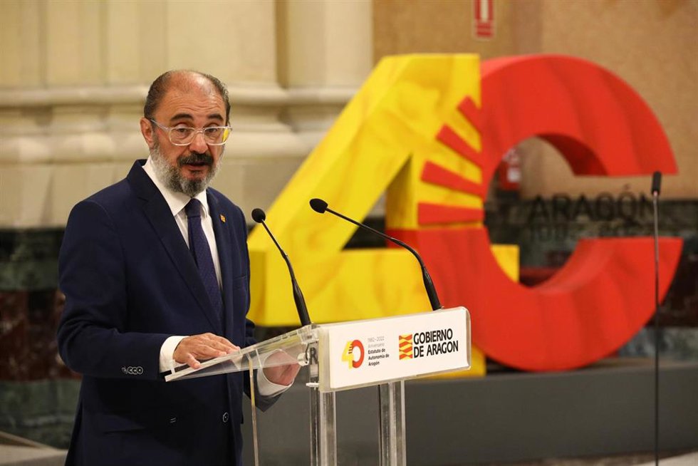 El presidente del Gobierno de Aragón, Javier Lambán.