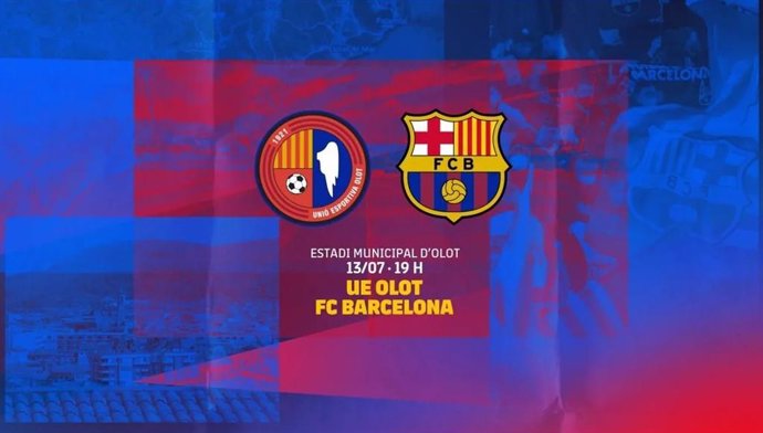 Partido amistoso entre UE Olot y FC Barcelona, el miércoles 13 de julio en Olot