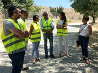 La Junta ejecuta obras de mejora en el camino rural Herrera-Fuenlabrada de Villanueva del Arzobispo (Jaén)