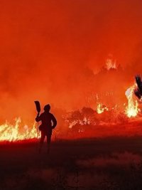 El Ministerio para el Transición Ecológica envía medios aéreos y terrestres al incendio de Las Hurdes