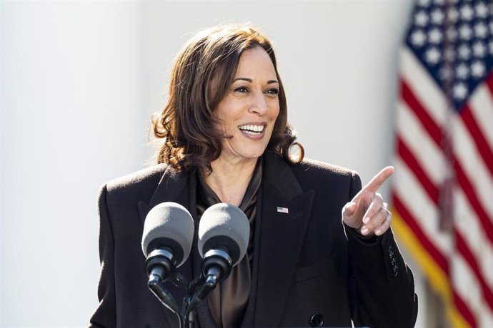 Archivo - La vicepresidenta estadounidense, Kamala Harris.