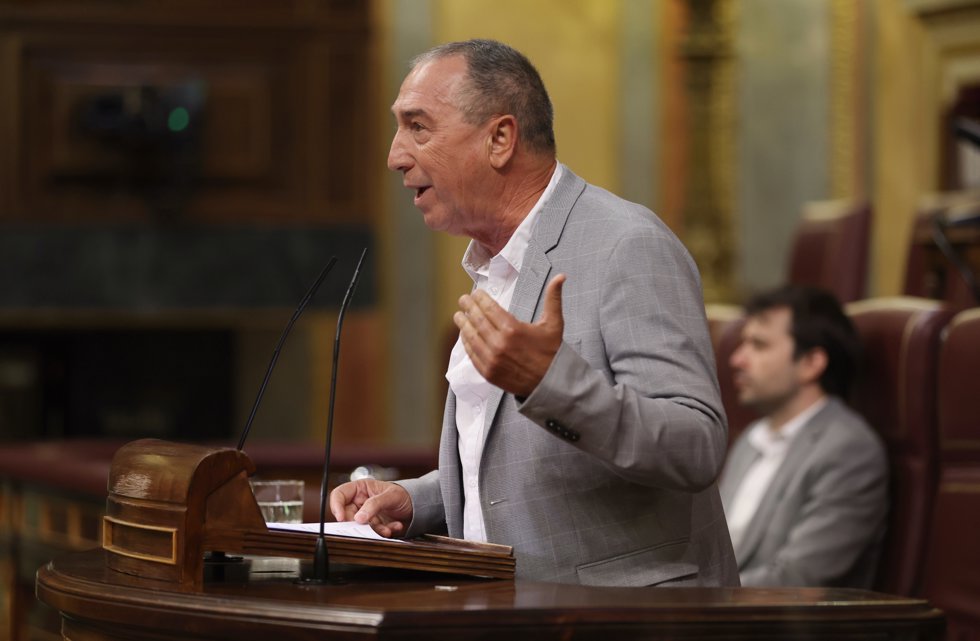 El portavoz de Compromís en el Congreso, Joan Baldoví, interviene en la segunda jornada de la 26 edición del Debate sobre el Estado de la Nación, en el Congreso de los Diputados, a 13 de julio de 2022, en Madrid (España). 