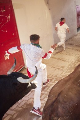 Encierro de la ganadería Victoriano del Río.