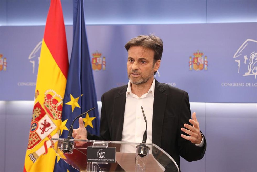 Archivo - El presidente del grupo confederal Unidas Podemos-En Comú Podem-Galicia en Común, Jaume Asens, en una imagen de archivo en el Congreso.
