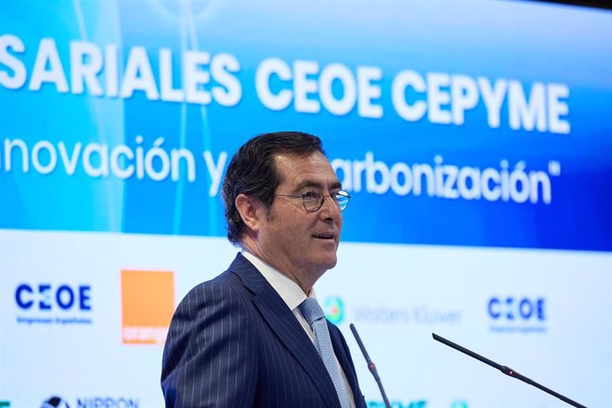 El presidente de CEOE, Antonio Garamendi, en una imagen de archivo.