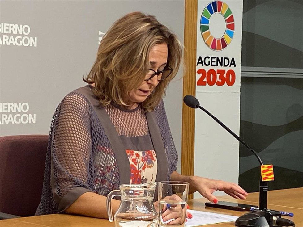 La consejera de Presidencia del Gobierno de Aragón, Mayte Pérez.