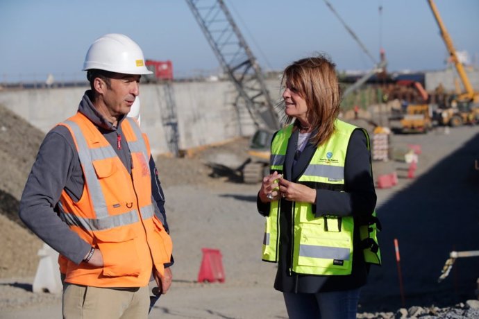 La ampliación norte del Muelle Sur del Puerto de Huelva entra en su fase final.