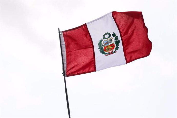 Archivo - Bandera de Perú.