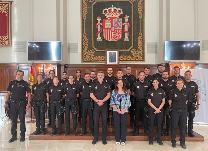 Presentación de los agentes en prácticas.