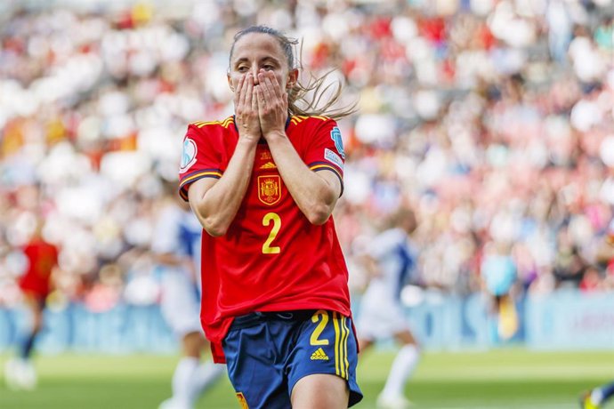 Ona Batlle of Spain reacts during the UEFA Women's Euro 2022, Group B football match between Spain and Finland on July 8, 2022 at Stadium MK in Milton Keynes, England - Photo Daniel Bearham / Colorsport / DPPI